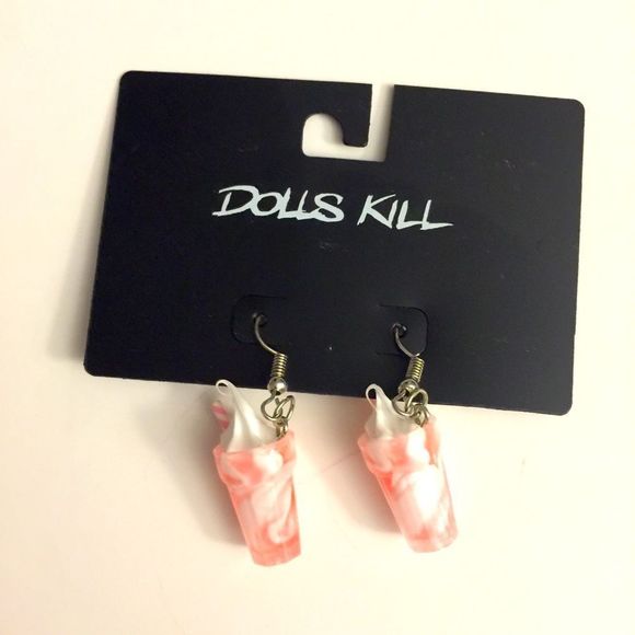 Dolls Kill MILKSHAKE ICE CREAM EARRINGS - Picture 1 of 5